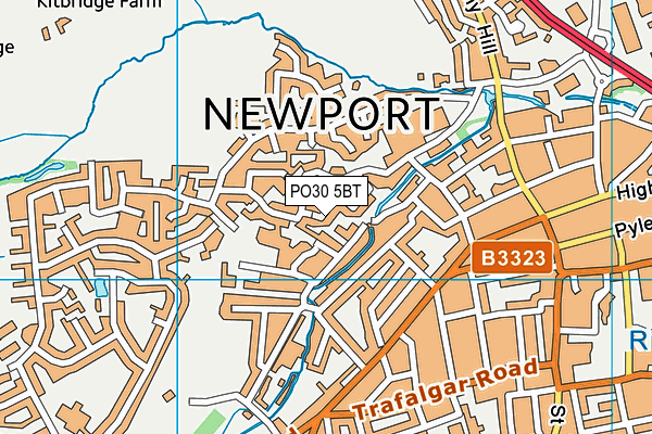 PO30 5BT map - OS VectorMap District (Ordnance Survey) PO30 5BT map - OS VectorMap District (Ordnance Survey)