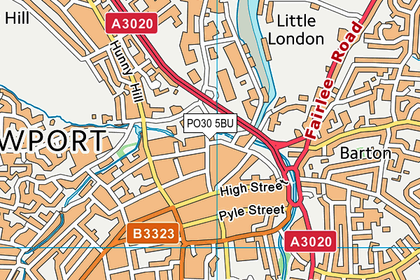 PO30 5BU map - OS VectorMap District (Ordnance Survey) PO30 5BU map - OS VectorMap District (Ordnance Survey)