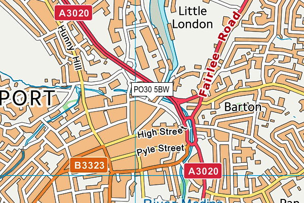 PO30 5BW map - OS VectorMap District (Ordnance Survey) PO30 5BW map - OS VectorMap District (Ordnance Survey)