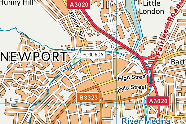 PO30 5DA map - OS VectorMap District (Ordnance Survey) PO30 5DA map - OS VectorMap District (Ordnance Survey)