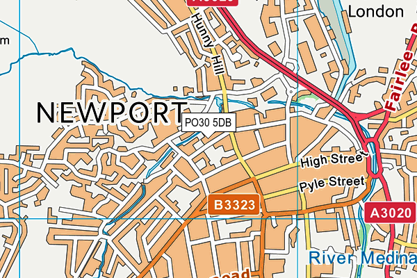 PO30 5DB map - OS VectorMap District (Ordnance Survey) PO30 5DB map - OS VectorMap District (Ordnance Survey)