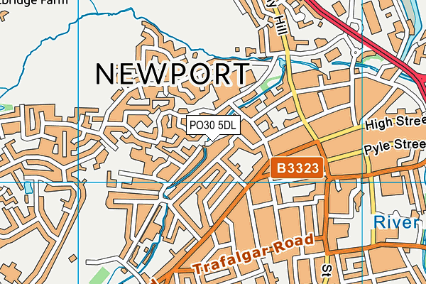 PO30 5DL map - OS VectorMap District (Ordnance Survey)