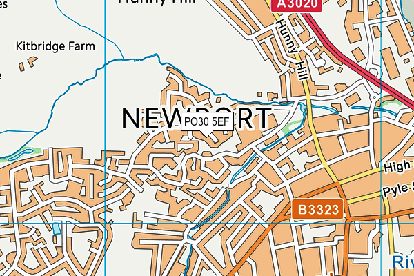 PO30 5EF map - OS VectorMap District (Ordnance Survey) PO30 5EF map - OS VectorMap District (Ordnance Survey)