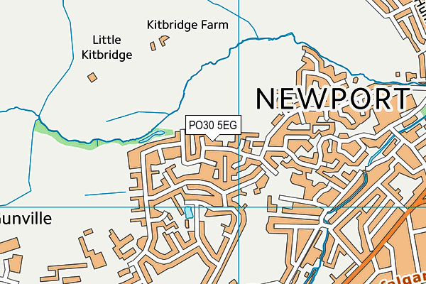 PO30 5EG map - OS VectorMap District (Ordnance Survey) PO30 5EG map - OS VectorMap District (Ordnance Survey)