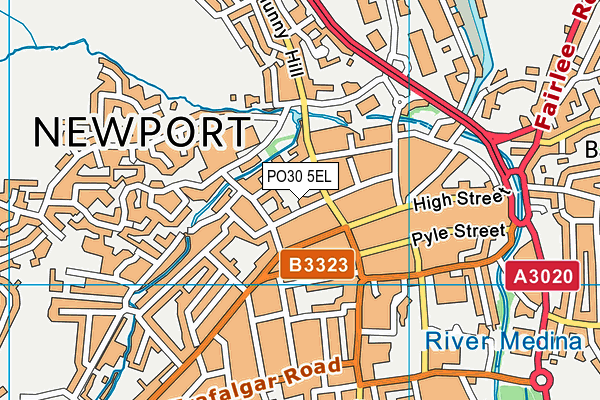 PO30 5EL map - OS VectorMap District (Ordnance Survey) PO30 5EL map - OS VectorMap District (Ordnance Survey)