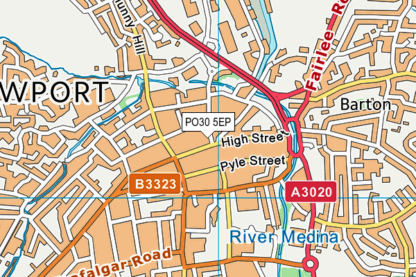 PO30 5EP map - OS VectorMap District (Ordnance Survey) PO30 5EP map - OS VectorMap District (Ordnance Survey)