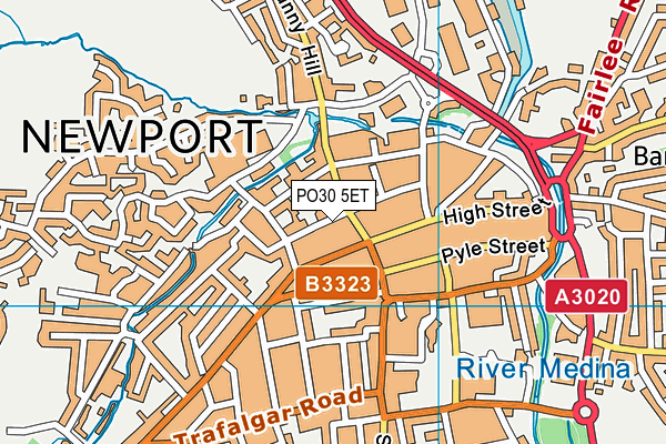 PO30 5ET map - OS VectorMap District (Ordnance Survey) PO30 5ET map - OS VectorMap District (Ordnance Survey)