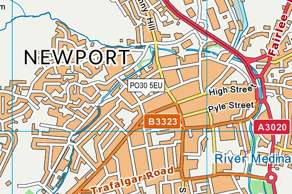 PO30 5EU map - OS VectorMap District (Ordnance Survey) PO30 5EU map - OS VectorMap District (Ordnance Survey)