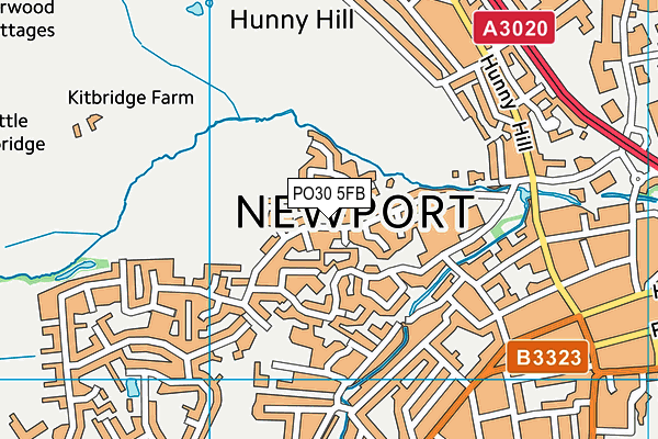 PO30 5FB map - OS VectorMap District (Ordnance Survey) PO30 5FB map - OS VectorMap District (Ordnance Survey)