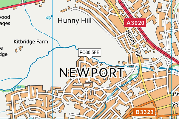 PO30 5FE map - OS VectorMap District (Ordnance Survey) PO30 5FE map - OS VectorMap District (Ordnance Survey)