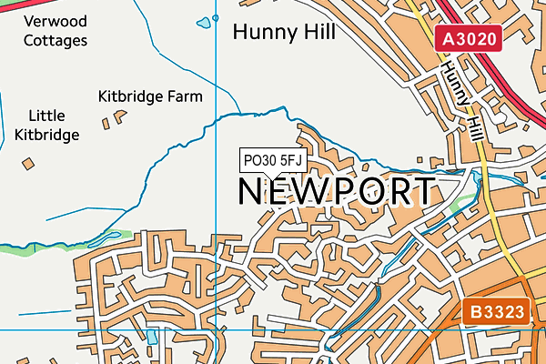 PO30 5FJ map - OS VectorMap District (Ordnance Survey) PO30 5FJ map - OS VectorMap District (Ordnance Survey)