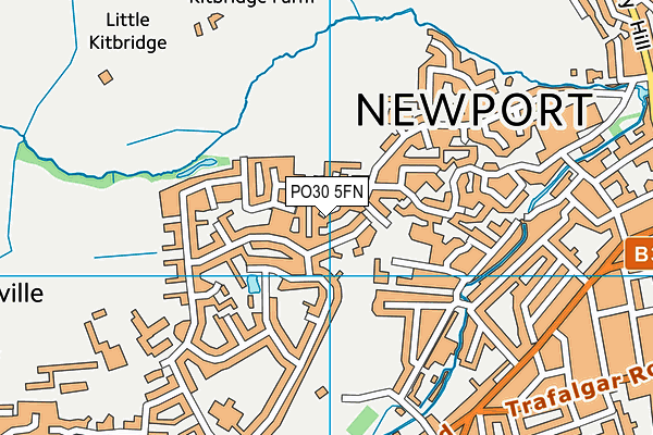 PO30 5FN map - OS VectorMap District (Ordnance Survey) PO30 5FN map - OS VectorMap District (Ordnance Survey)