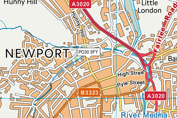 PO30 5FY map - OS VectorMap District (Ordnance Survey) PO30 5FY map - OS VectorMap District (Ordnance Survey)