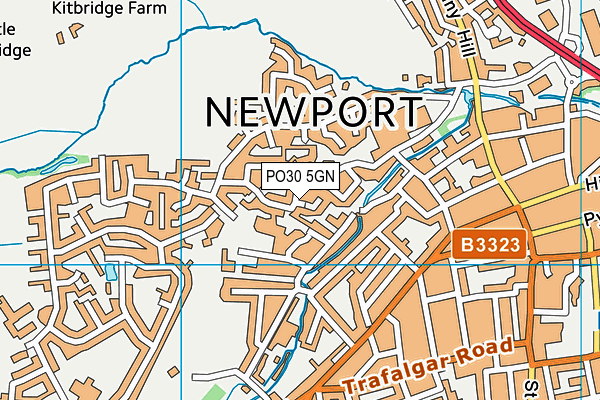 PO30 5GN map - OS VectorMap District (Ordnance Survey) PO30 5GN map - OS VectorMap District (Ordnance Survey)
