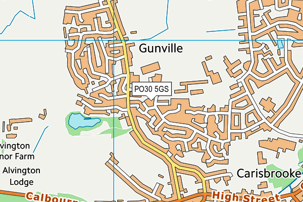 PO30 5GS map - OS VectorMap District (Ordnance Survey)