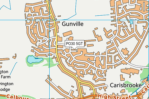 PO30 5GT map - OS VectorMap District (Ordnance Survey) PO30 5GT map - OS VectorMap District (Ordnance Survey)