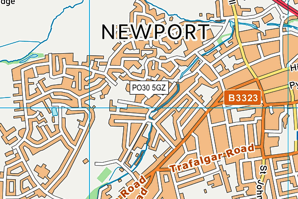 PO30 5GZ map - OS VectorMap District (Ordnance Survey) PO30 5GZ map - OS VectorMap District (Ordnance Survey)