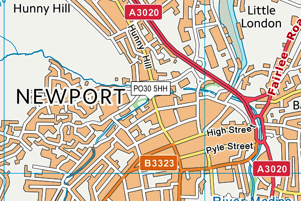 PO30 5HH map - OS VectorMap District (Ordnance Survey) PO30 5HH map - OS VectorMap District (Ordnance Survey)