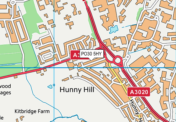 PO30 5HY map - OS VectorMap District (Ordnance Survey) PO30 5HY map - OS VectorMap District (Ordnance Survey)