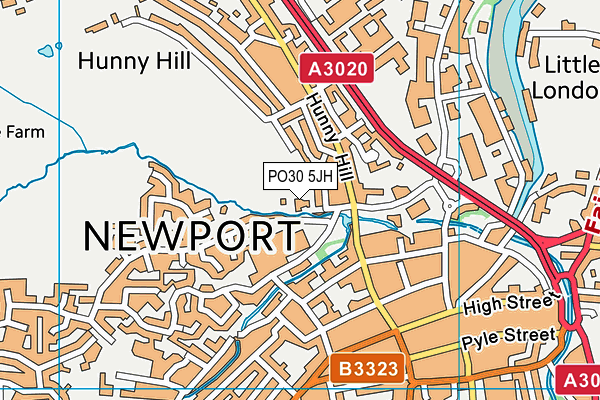 PO30 5JH map - OS VectorMap District (Ordnance Survey)