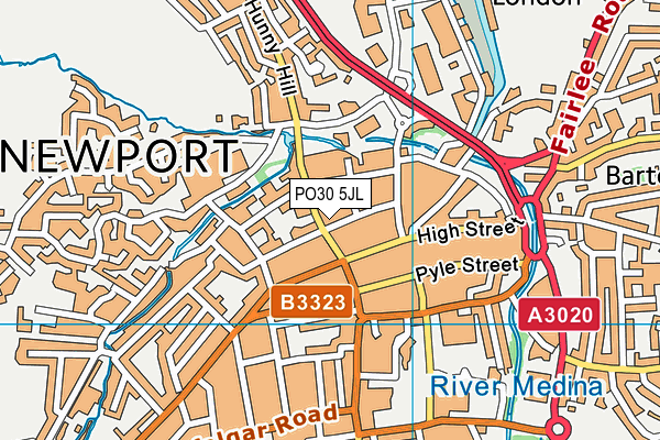 PO30 5JL map - OS VectorMap District (Ordnance Survey) PO30 5JL map - OS VectorMap District (Ordnance Survey)