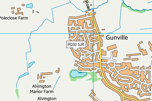 PO30 5JR map - OS VectorMap District (Ordnance Survey) PO30 5JR map - OS VectorMap District (Ordnance Survey)