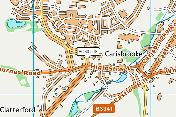 PO30 5JS map - OS VectorMap District (Ordnance Survey)