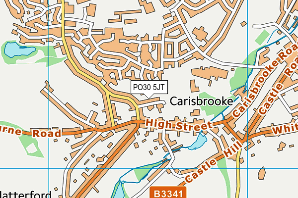 PO30 5JT map - OS VectorMap District (Ordnance Survey)