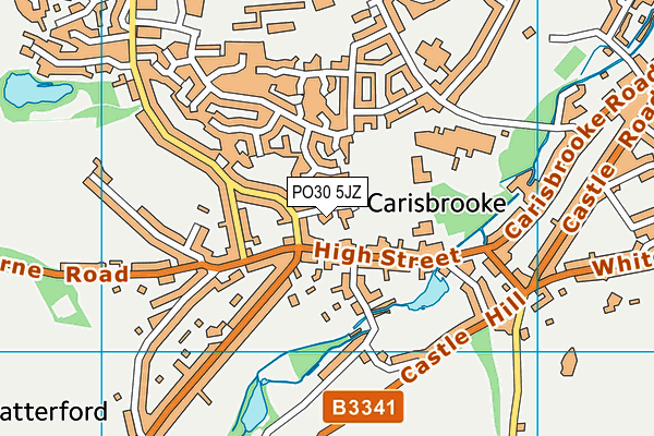 PO30 5JZ map - OS VectorMap District (Ordnance Survey) PO30 5JZ map - OS VectorMap District (Ordnance Survey)