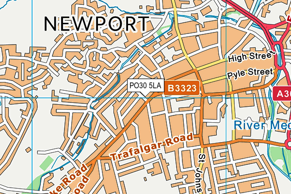 PO30 5LA map - OS VectorMap District (Ordnance Survey)