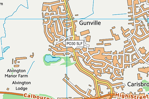 PO30 5LF map - OS VectorMap District (Ordnance Survey) PO30 5LF map - OS VectorMap District (Ordnance Survey)