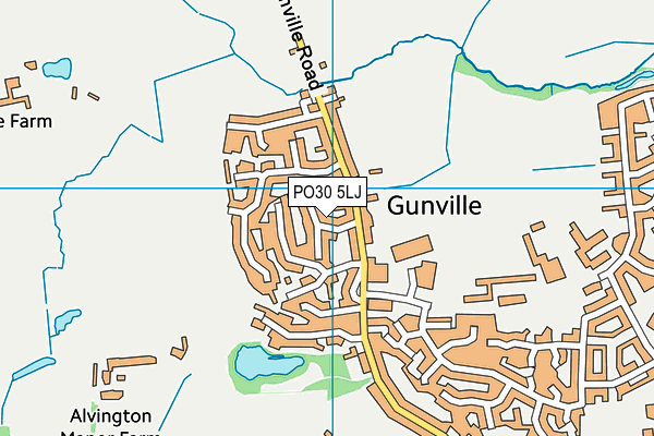 PO30 5LJ map - OS VectorMap District (Ordnance Survey) PO30 5LJ map - OS VectorMap District (Ordnance Survey)