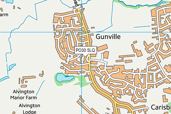 PO30 5LQ map - OS VectorMap District (Ordnance Survey) PO30 5LQ map - OS VectorMap District (Ordnance Survey)