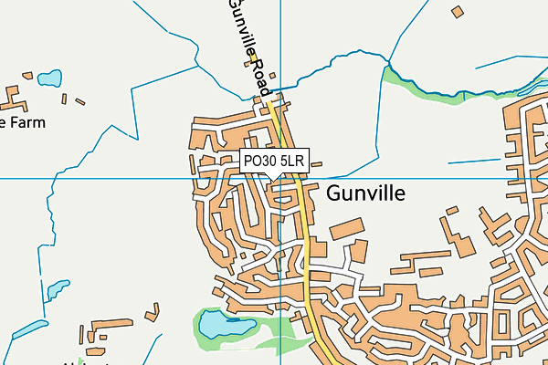PO30 5LR map - OS VectorMap District (Ordnance Survey)