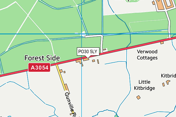 PO30 5LY map - OS VectorMap District (Ordnance Survey)