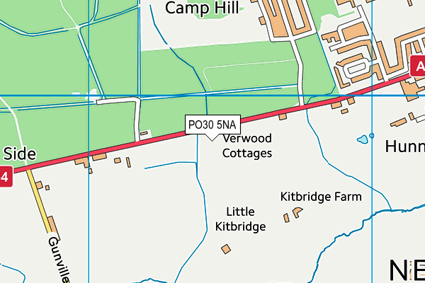 PO30 5NA map - OS VectorMap District (Ordnance Survey) PO30 5NA map - OS VectorMap District (Ordnance Survey)