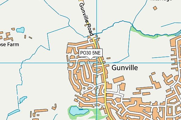 PO30 5NE map - OS VectorMap District (Ordnance Survey) PO30 5NE map - OS VectorMap District (Ordnance Survey)