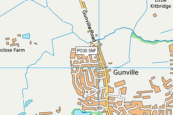 PO30 5NF map - OS VectorMap District (Ordnance Survey)