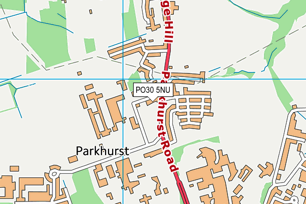 PO30 5NU map - OS VectorMap District (Ordnance Survey)