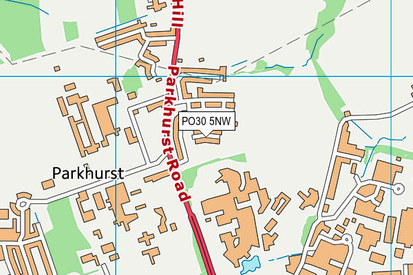 PO30 5NW map - OS VectorMap District (Ordnance Survey) PO30 5NW map - OS VectorMap District (Ordnance Survey)