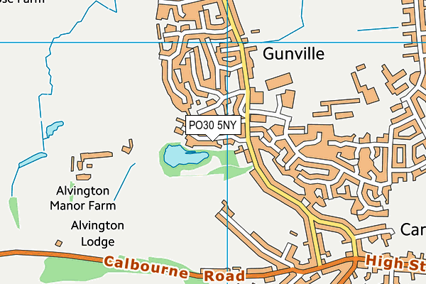 PO30 5NY map - OS VectorMap District (Ordnance Survey) PO30 5NY map - OS VectorMap District (Ordnance Survey)