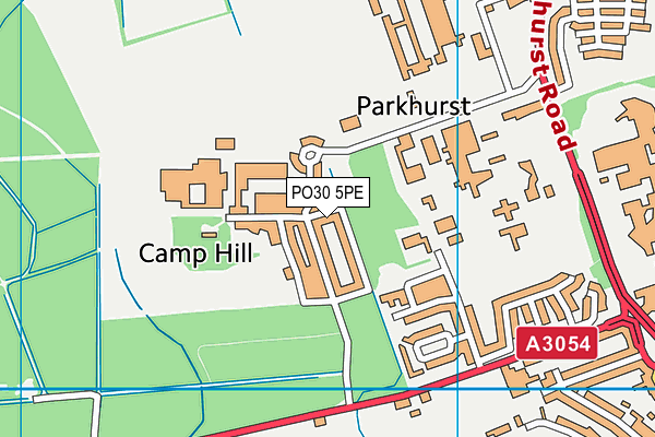 PO30 5PE map - OS VectorMap District (Ordnance Survey) PO30 5PE map - OS VectorMap District (Ordnance Survey)