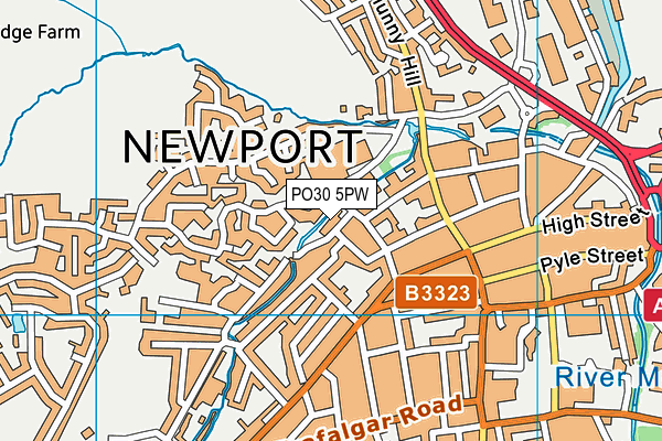 PO30 5PW map - OS VectorMap District (Ordnance Survey) PO30 5PW map - OS VectorMap District (Ordnance Survey)