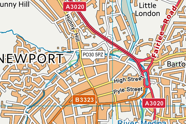 PO30 5PZ map - OS VectorMap District (Ordnance Survey) PO30 5PZ map - OS VectorMap District (Ordnance Survey)