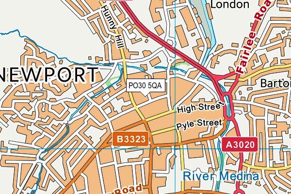 PO30 5QA map - OS VectorMap District (Ordnance Survey) PO30 5QA map - OS VectorMap District (Ordnance Survey)