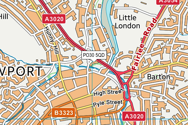 PO30 5QD map - OS VectorMap District (Ordnance Survey) PO30 5QD map - OS VectorMap District (Ordnance Survey)