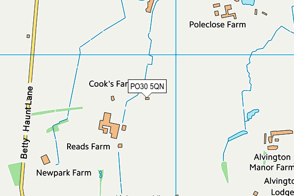 PO30 5QN map - OS VectorMap District (Ordnance Survey) PO30 5QN map - OS VectorMap District (Ordnance Survey)
