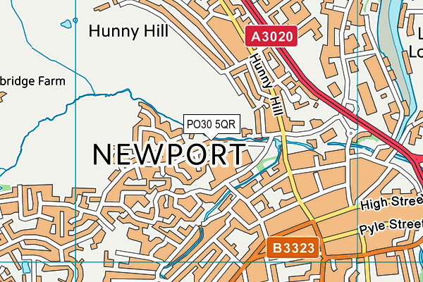 PO30 5QR map - OS VectorMap District (Ordnance Survey) PO30 5QR map - OS VectorMap District (Ordnance Survey)