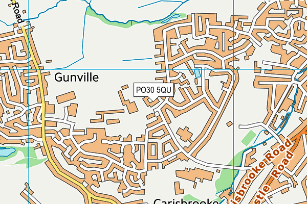 PO30 5QU map - OS VectorMap District (Ordnance Survey) PO30 5QU map - OS VectorMap District (Ordnance Survey)
