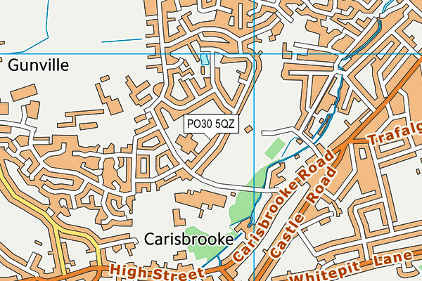 PO30 5QZ map - OS VectorMap District (Ordnance Survey)
